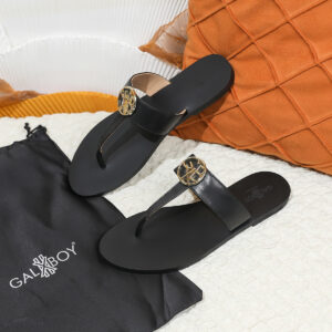 Women's GALXBOY Flat Bottomed Herringbone Flip Flops